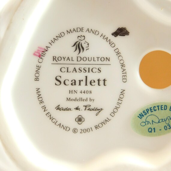 Royal Doulton Figurine Scarlett HN 4408 Classic Series - Etsy