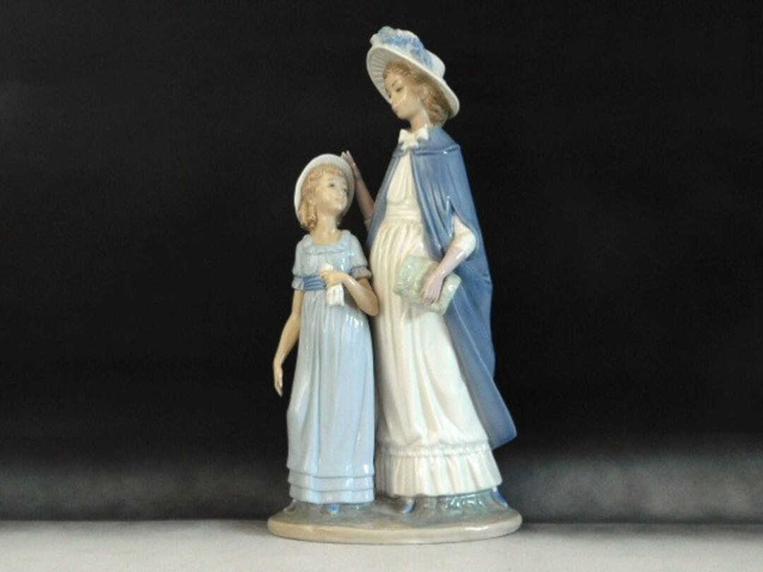 Very Rare Nao by Lladro Figurine Mother and Daughter 15 Etsy