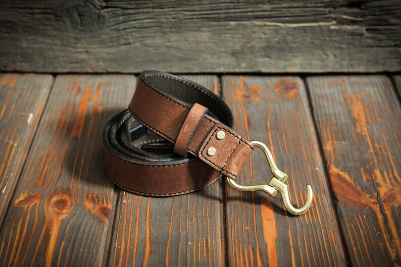Genuine calfskin belt. Hoof Pick buckle Etsy