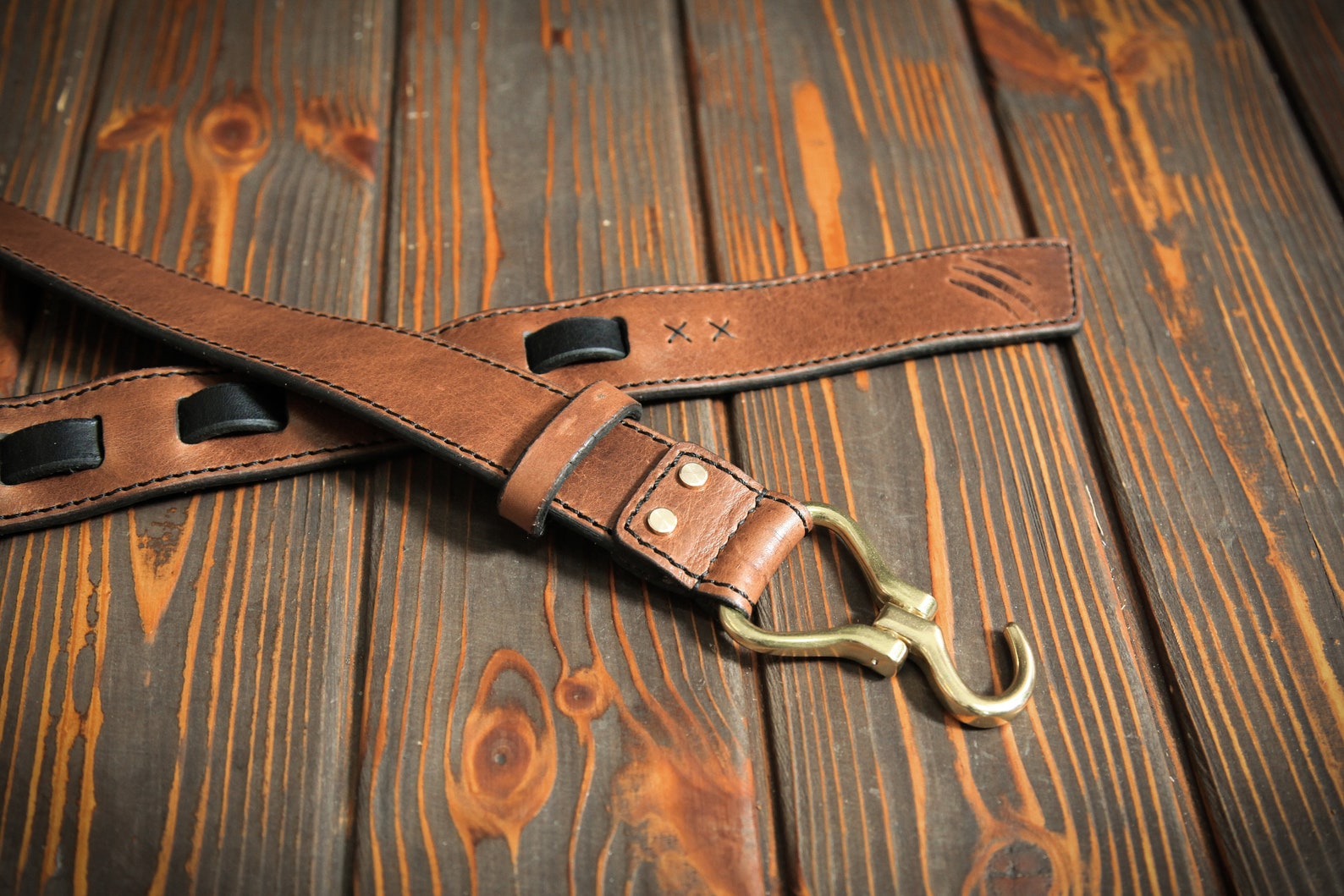 Genuine calfskin belt. Hoof Pick buckle Etsy