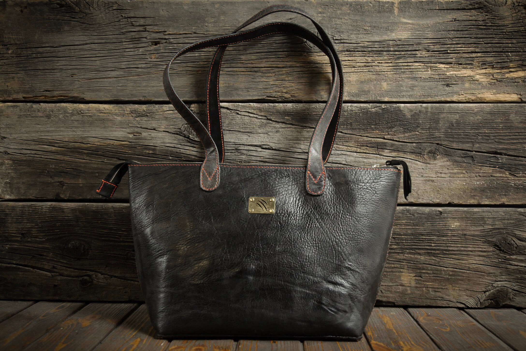 Black leather weekend bag. Womens messenger bag Etsy
