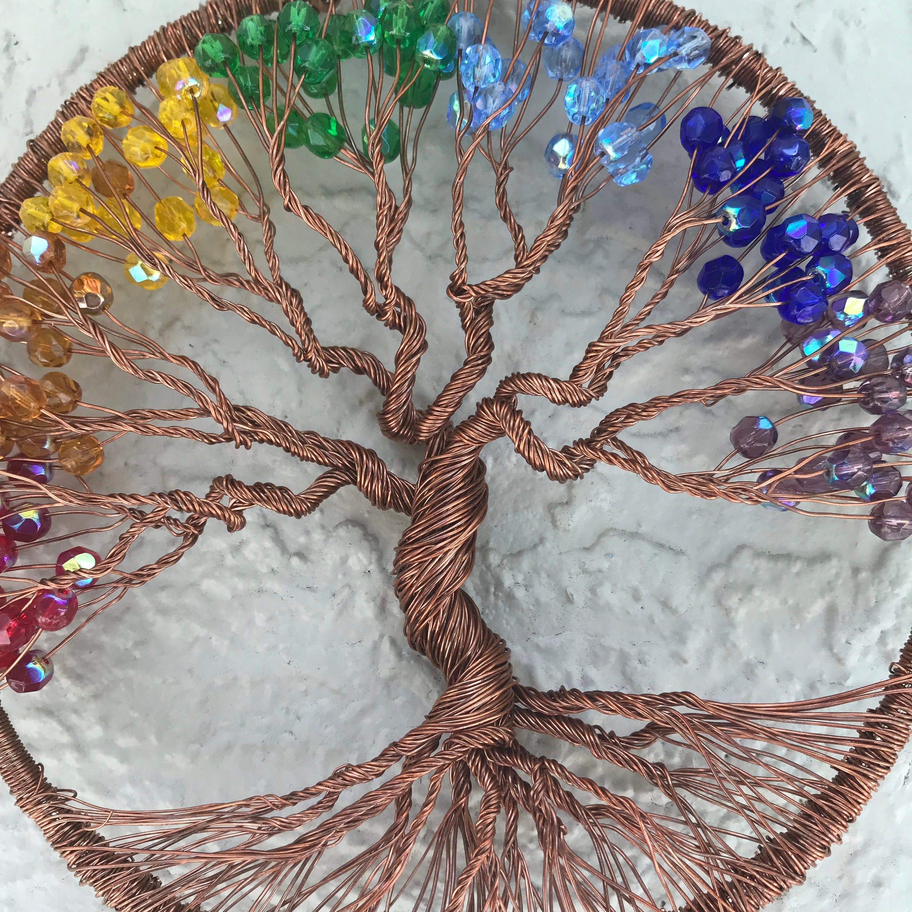 6 inch/ Handmade / Copper wire / Pride / Tree of Life / One Etsy