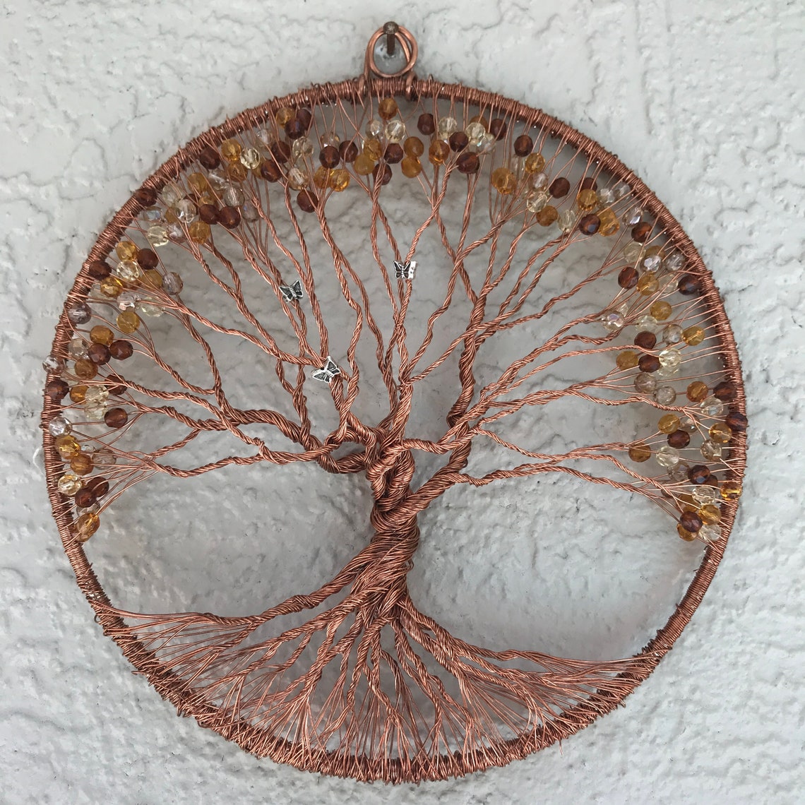 8 Inch/ Handmade / Copper Wire / Tree of Life / One of a Kind Etsy