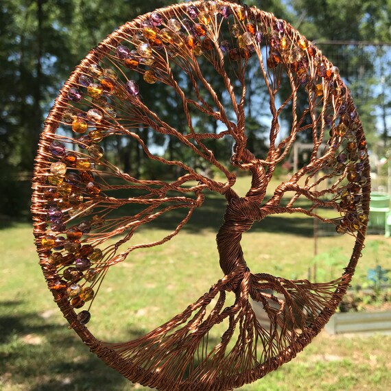 Copper wire tree of life discount