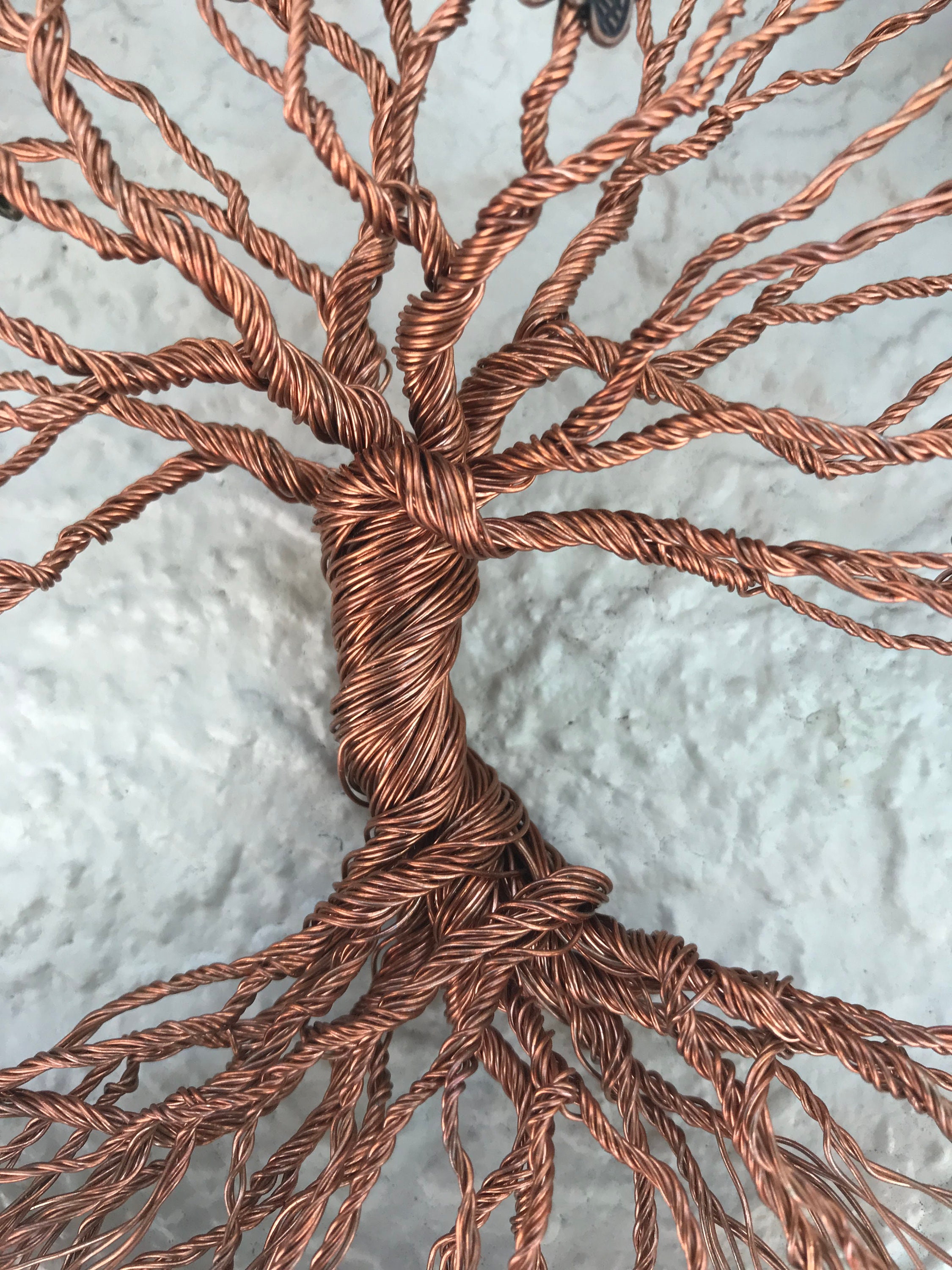 8 inch/ Handmade / Copper wire / Tree of Life / One of a Etsy