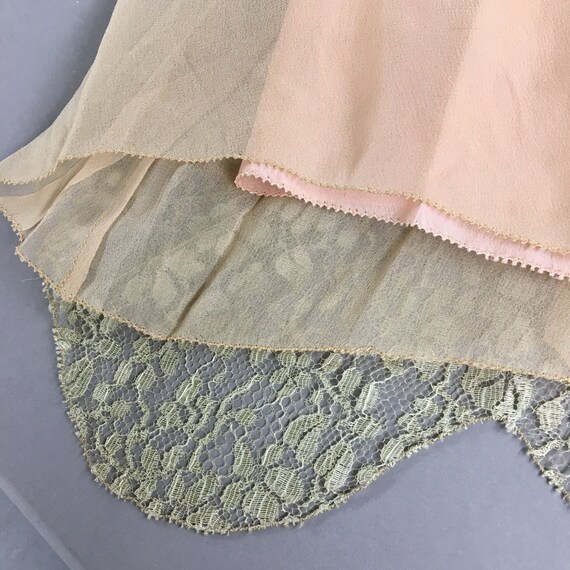 1930s vintage evening dress, Dusty pink lace sheath gown, fully lined
