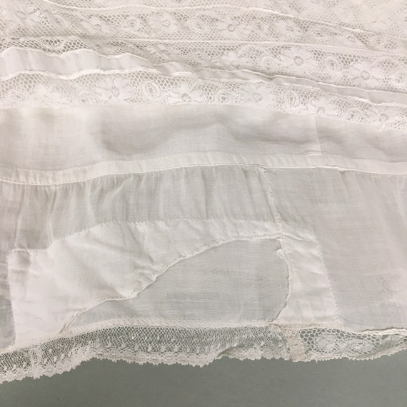 1900s XS Edwardian Antique Handmade white linen P… - image 10