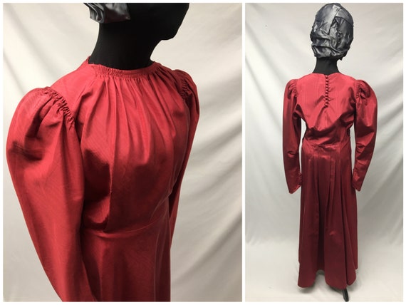 1940s XS Vintage Evening Gown with Long Sleeves i… - image 1