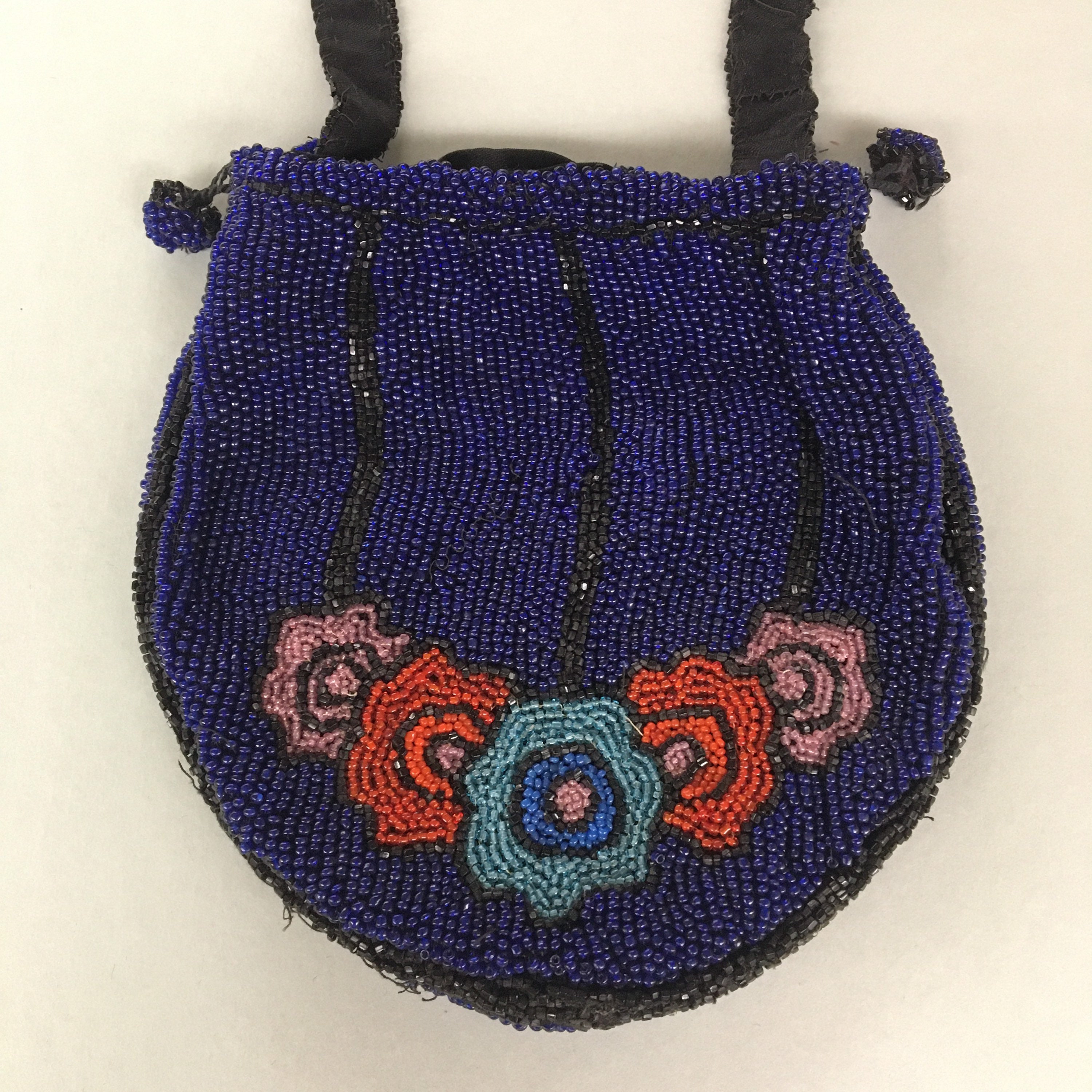 Lady D-Joy Micro Bag Blue Sequin and Bead Embroidery