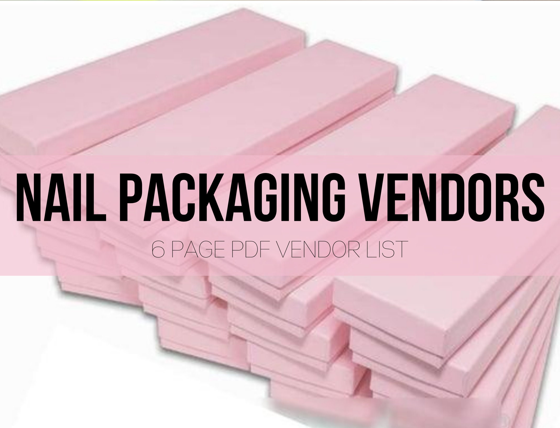 Presson Nail Packaging Vendors List 6 PAGE DOWNLOADABLE PDF Etsy
