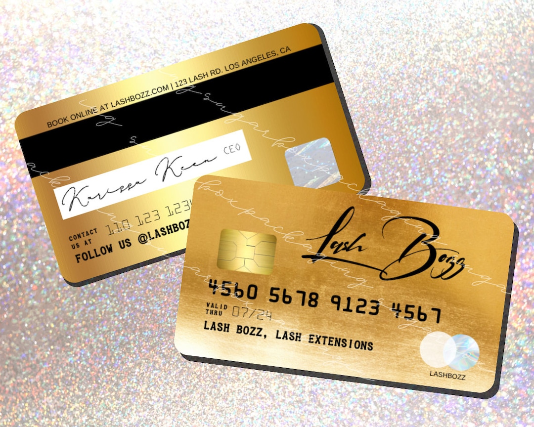 DIY Credit Card Business Cards Canva Template, Personalize/edit, Beauty