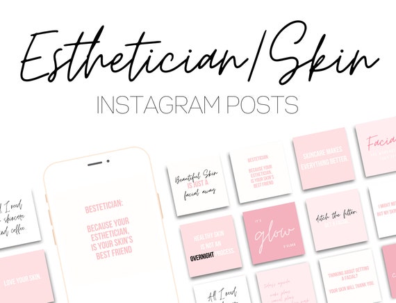 25 Esthetician Instagram Posts Skincare Instagram Posts Etsy