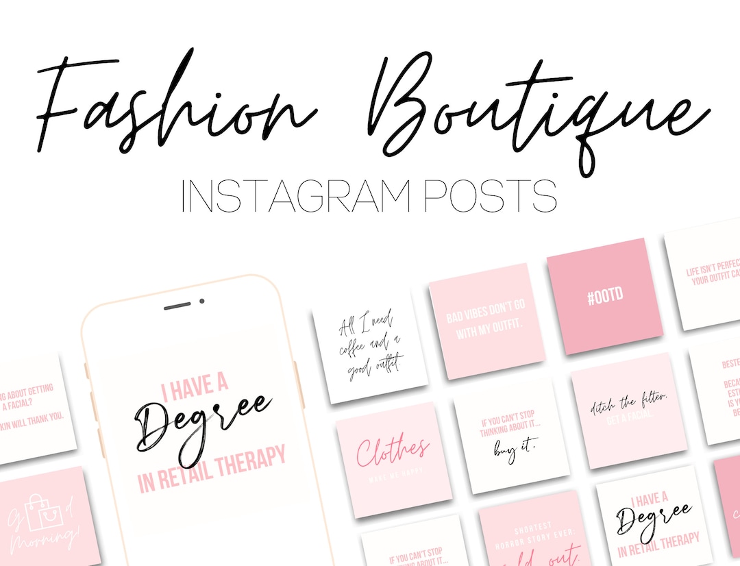 25 Fashion Boutique Instagram Quote Posts Social Media Shopping Quotes