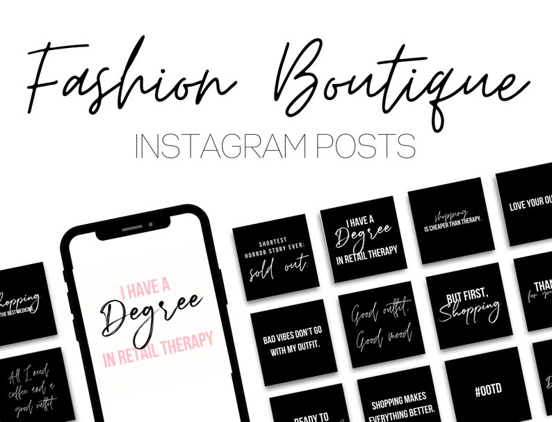 25 Fashion Boutique Instagram Posts Boutique Social Media Etsy