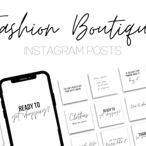ファッション ブティックの Instagram 引用投稿 25 件 - ソーシャル メディア - ショッピングの引用 - Instagram 引用 - 衣料品店の Instagram 投稿