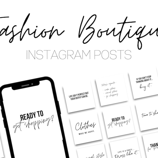 25 Fashion Boutique Instagram Quote Posts - Social Media - Shopping Quotes - Instagram Quotes - Clothing Store Instagram Posts