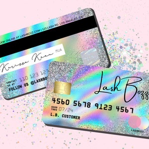 DIY Hologramm Kreditkarten Visitenkarten, Silber Glitzer Kredit Visitenkarten, Kreditkarten Visitenkarten, Silber Kreditkarten Visitenkarten