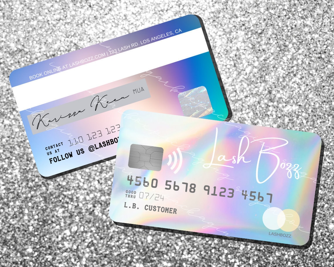 Credit Card Business Cards Canva Template Personalize/edit Etsy Credit Card Business Cards Canva Template Personalize/edit Etsy