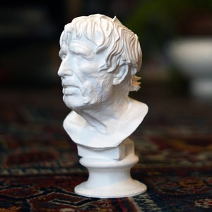 Seneca the Younger 3D Printed Statue - Stoic Bust, Home Decor, Philosophy Gift, Inspirational Desk Art, Perfect for Stoicism Fans