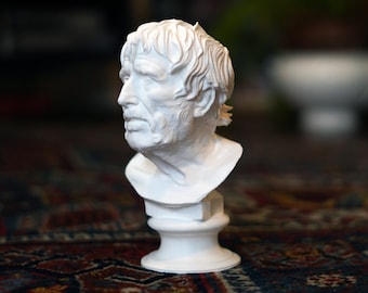 Seneca the Younger 3D Printed Statue - Stoic Bust, Home Decor, Philosophy Gift, Inspirational Desk Art, Perfect for Stoicism Fans