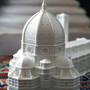 Florence Cathedral, Italy 3D Printed Statue - Iconic Architecture, Home Decor, Travel Enthusiast Gift, Period art, Renaissance Art