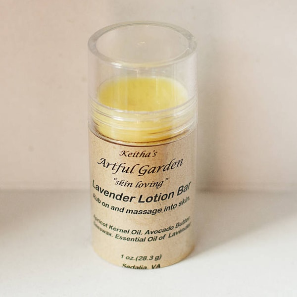 Lavender Lotion Stick, Skin - Loving, Moisture Rich, Calming Lavender Essential Oil.