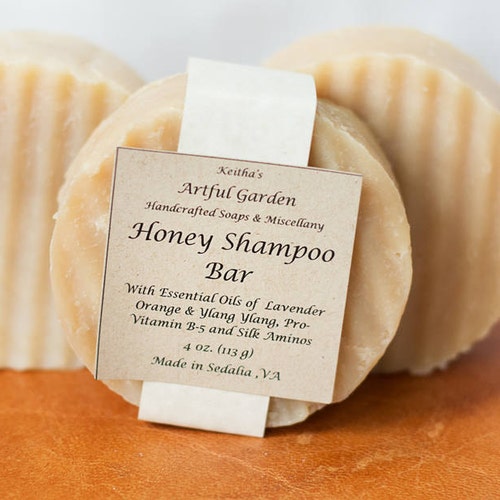 Honey Shampoo Bar Etsy