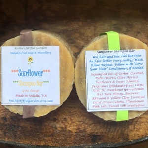 Sunflower Shampoo Bar