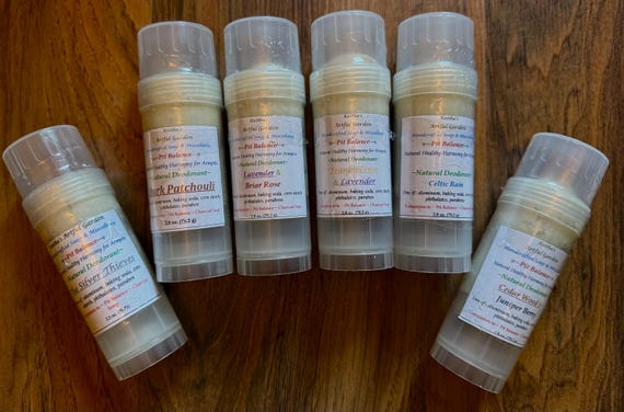 Pit Balance Natural Deodorant-It Works! Natural Healthy Harmony for Armpits, now smoother consistency ( a bit less clay).