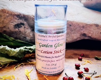 Garden Glow Lotion Stick -Beautiful plants  for radiant skin. Especially great for face, neck   and hands.