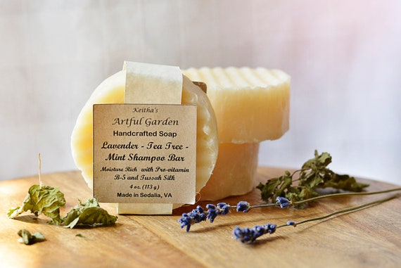 Lavender-tea Tree-mint Shampoo Bar---super Sudsy and Filled With Skin and  Hair Loving Ingredients ! - Etsy