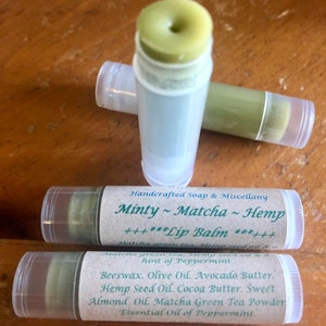 Minty Matcha hennep lippenbalsem