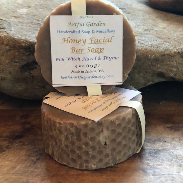 Honey Facial Bar----Your face will love you !  Filled with skin-loving ingredients ! New round shape!