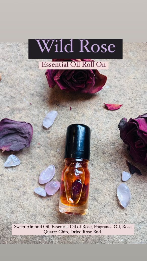 Wild Rose Roll on Essential Oil and Fragrance Oil Phthalate Free