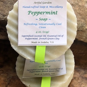Peppermint Soap ~refreshing~sensationally ~cool ~clean