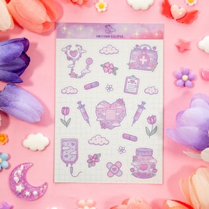 Healing Hearts STEM schattig stickervel