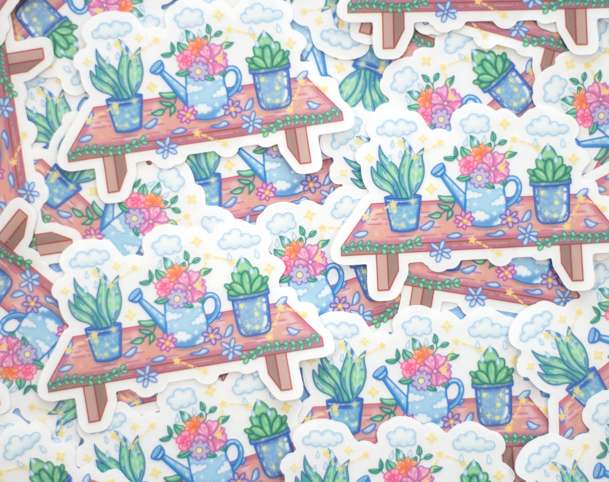 Bench Stickers Garden Bench CLEAR Sticker | Cute Aesthetic Waterproof Durable Laptop ...