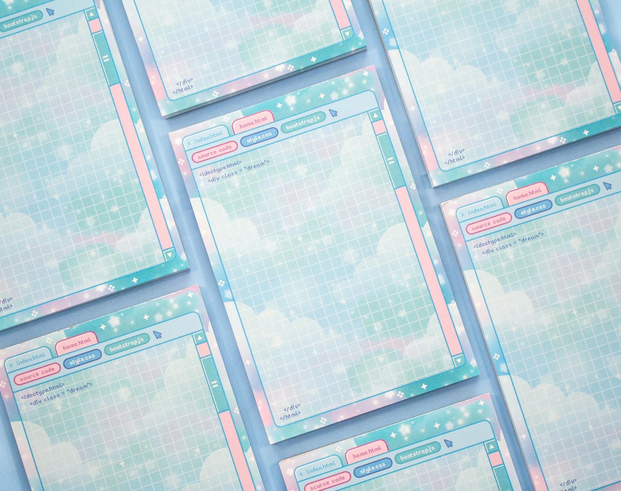 Soft Systems Coding STEM Aesthetic Dreamy Memo Notepad - Etsy