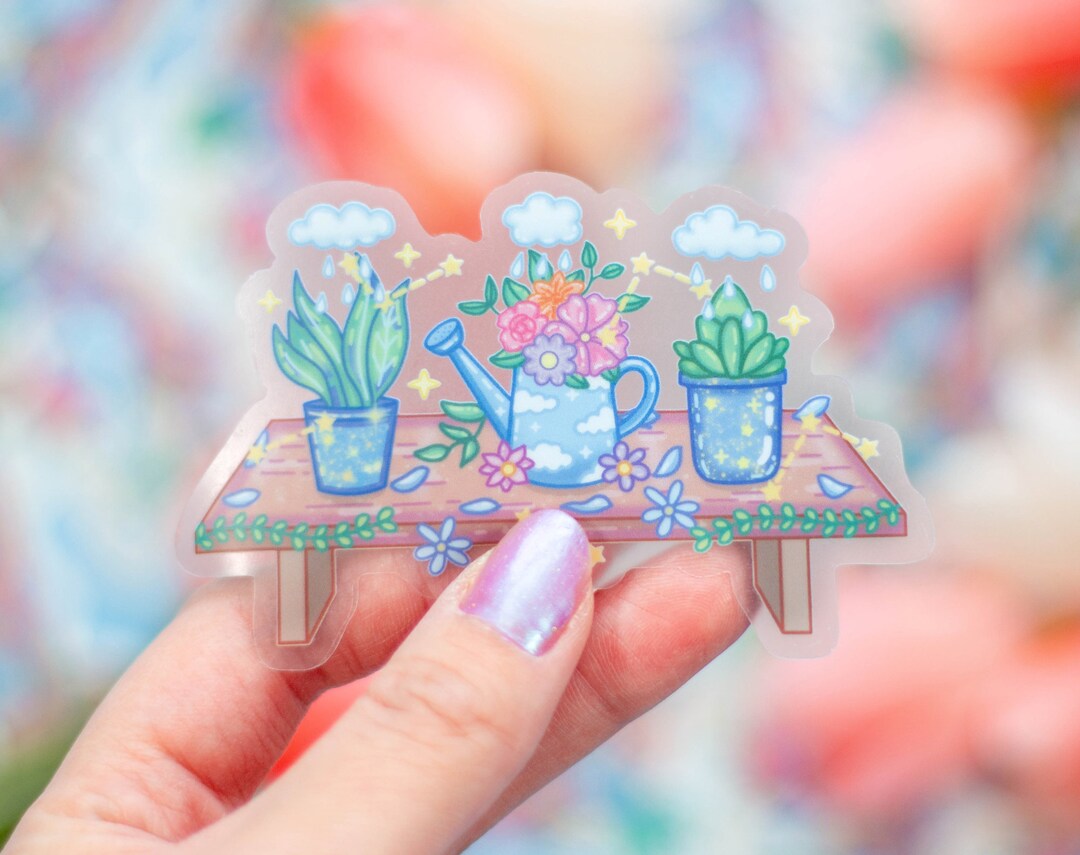 Bench Stickers Garden Bench CLEAR Sticker | Cute Aesthetic Waterproof Durable Laptop ...