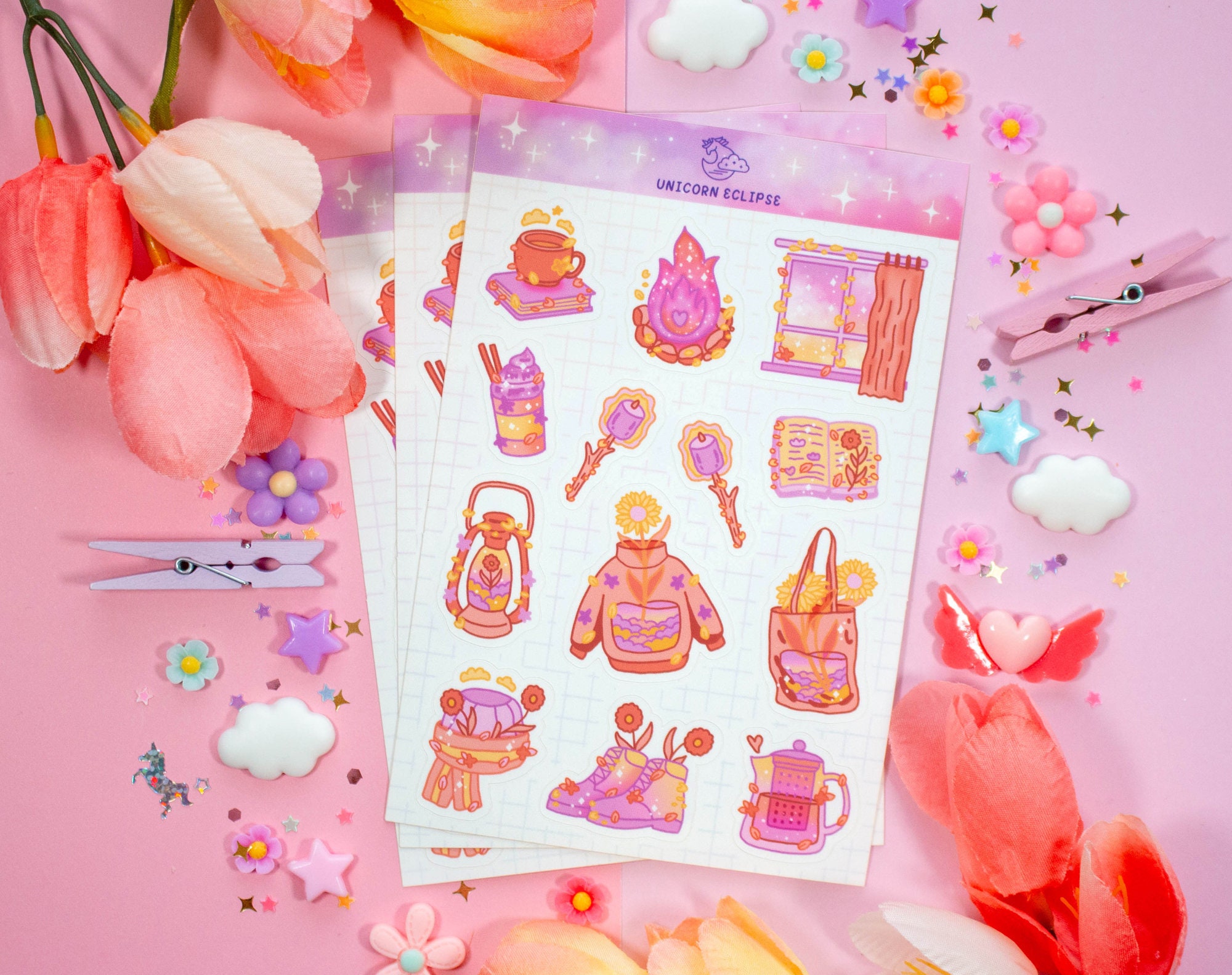 Cozy Days Sticker Sheet | Planner Stickers, Decorative Stickers - Etsy