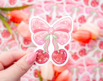 Cherries Cute Aesthetic Vinyl Sticker