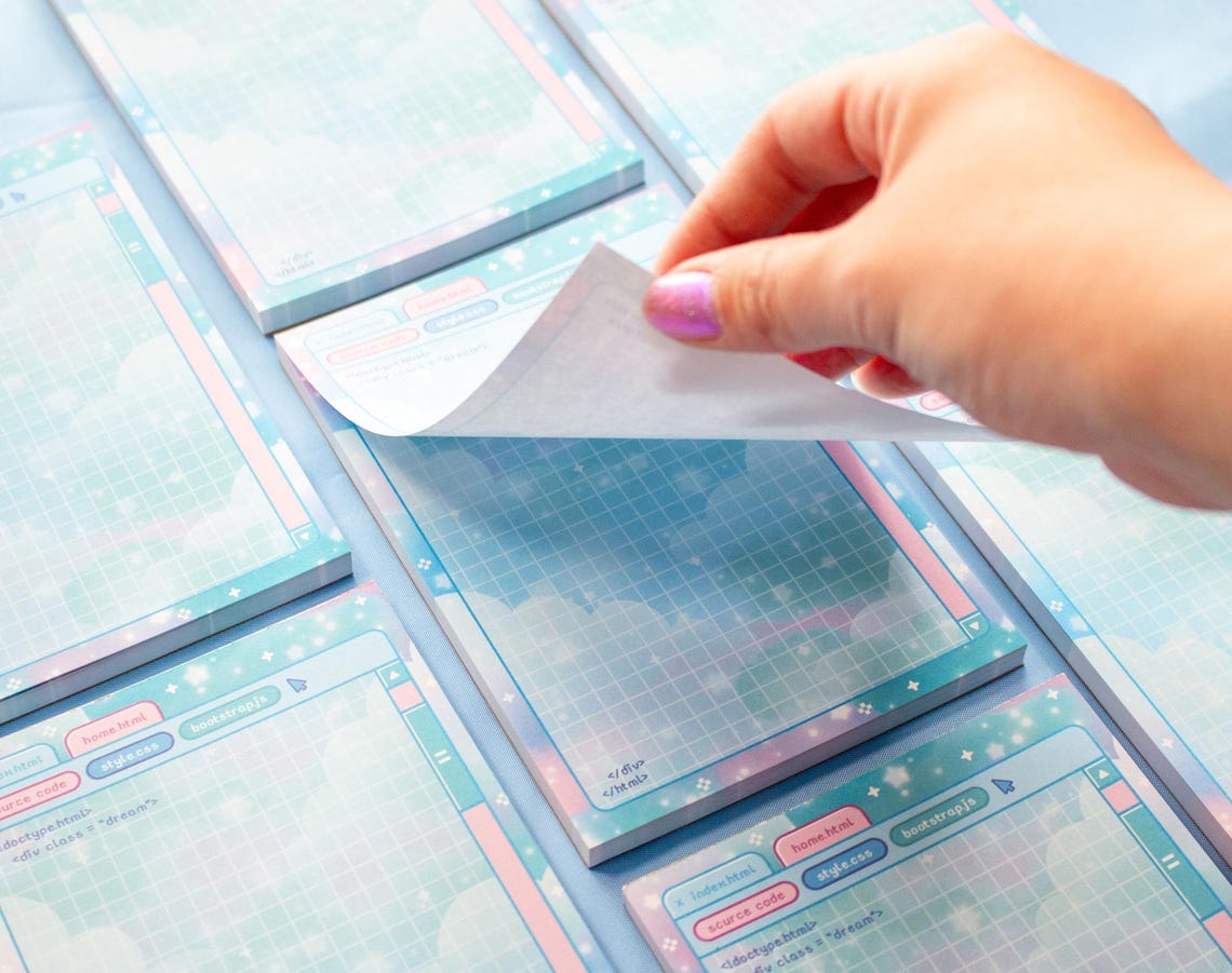 Soft Systems Coding STEM Aesthetic Dreamy Memo Notepad - Etsy
