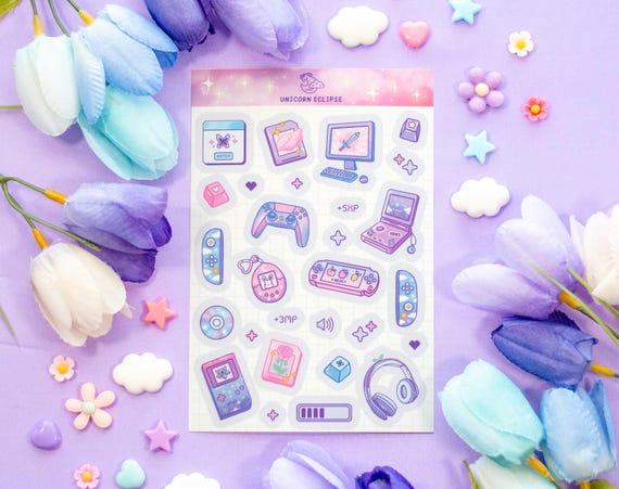 Game Time Aesthetic Sticker Sheet