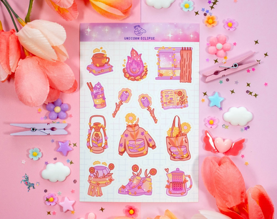 Cozy Days Sticker Sheet | Planner Stickers, Decorative Stickers - Etsy