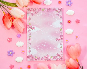 Sakura Cute Aesthetic Memo Notepad