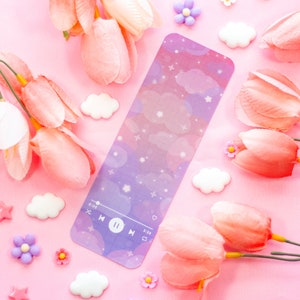 Sunset Music Player Cute Aesthetic Bookmark