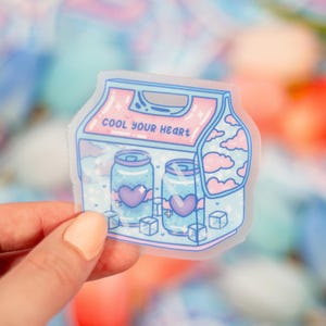 Cooler CLEAR Vinyl Waterproof Sticker