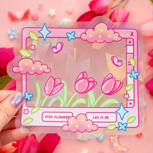 Tulip Dreams Suncatcher Sticker | Rainbow Maker Window Decal