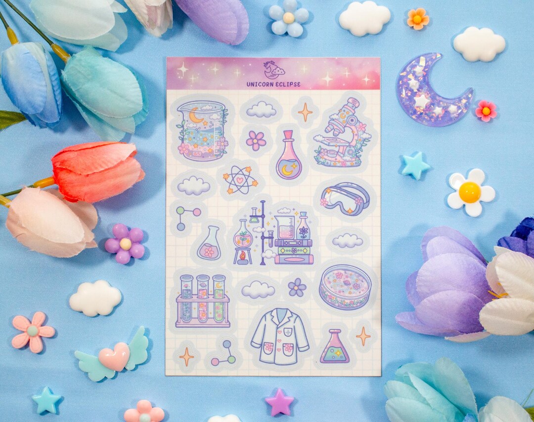 Curious Chemistry STEM Cute Planner Sticker Sheet - Etsy