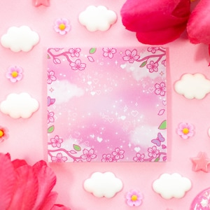 Sakura Cherry Blossom Aesthetic Sticky Note